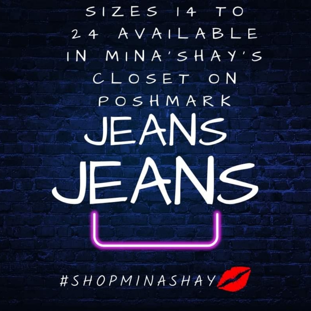 Jeans sizes 14 to 24